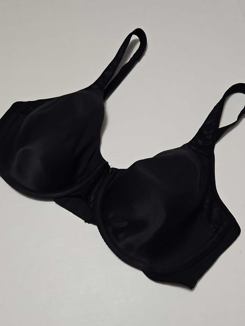 Lilyette Black Smooth Lined Underwire T-Shirt Bra Size 40D
